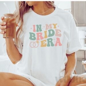 In My Bride Era Shirt, Bridal Party T-shirt, Bride To Be Shirt, Unisex XS-2X